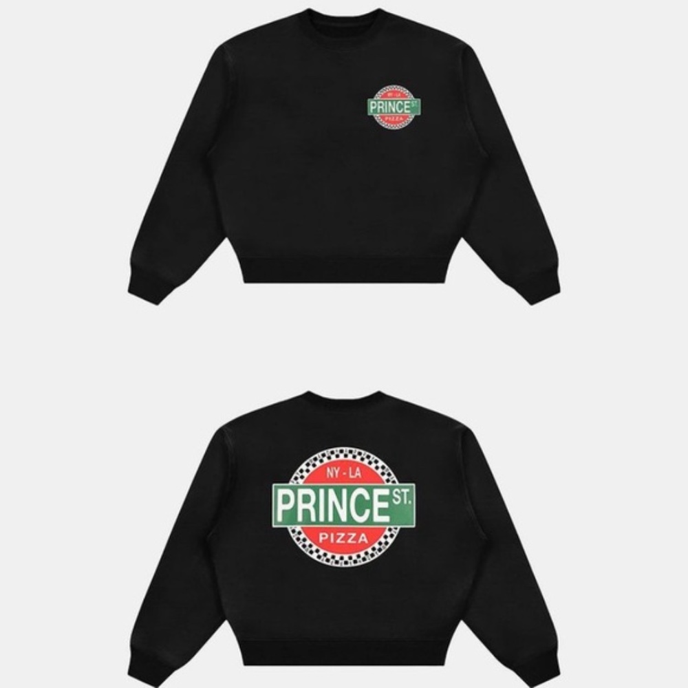 Madhappy Black Prince St Pizza Sweatshirt